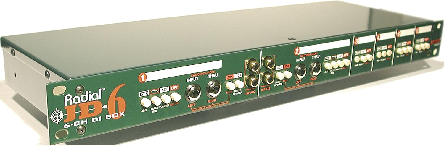 Radial JD6 6-Channel Passive Instrument Direct Box