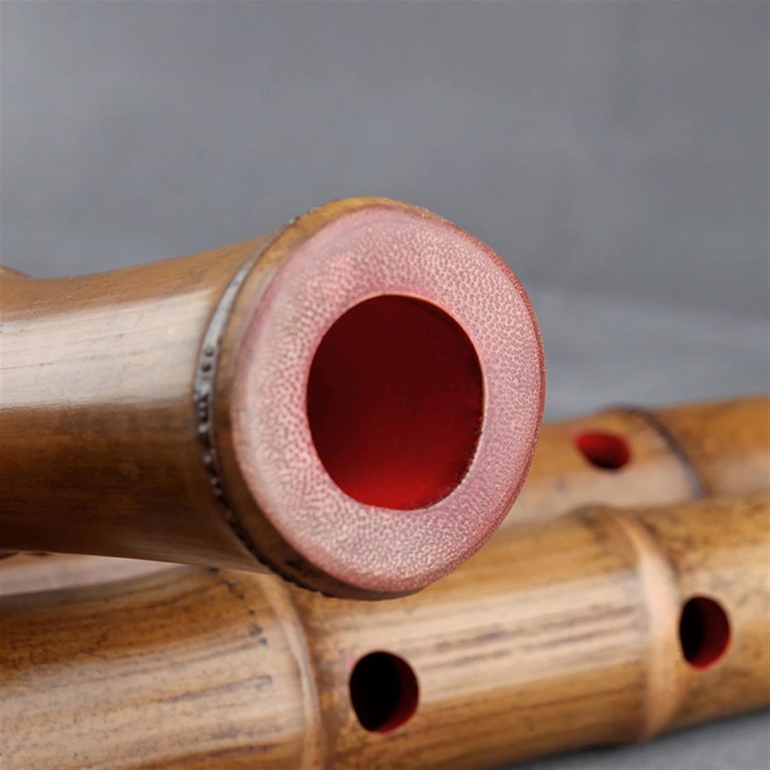 TSTS Chinese Bamboo Flute 5 Holes D Key Wooden Musical Instruments Bamboo Vertical Flute with Bag Woodwind Instrument