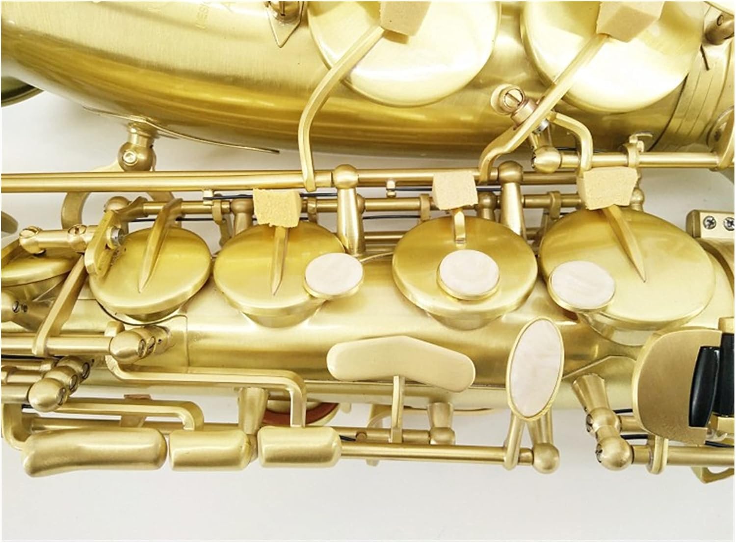 Professional Saxophone E-Flat Alto Saxophone/Wind Instrument Brushed Saxophone is Suitable for Beginners, Children and Ladies Brass Sax Beginners Kit