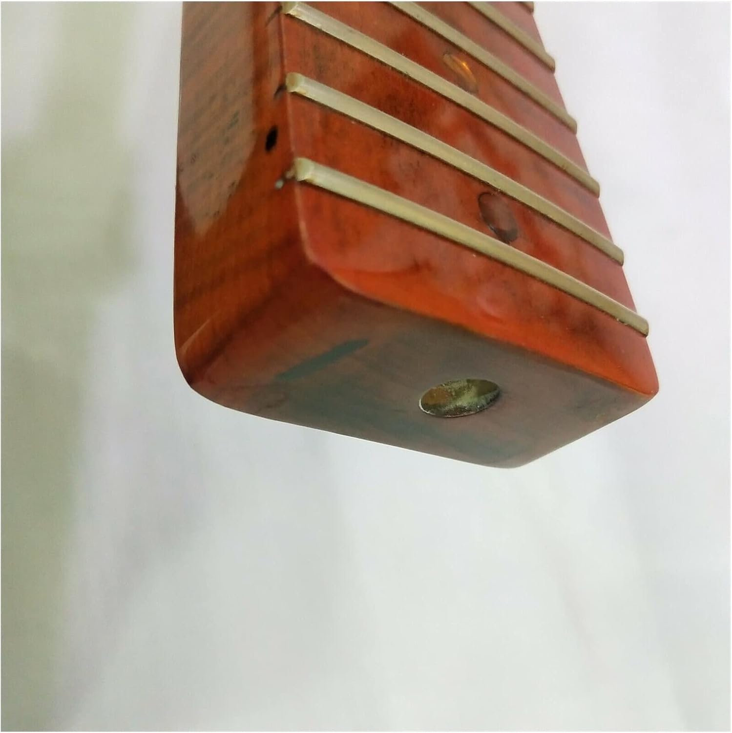 1pc Maple Electric Guitar Neck 21 Fret Maple Fretboard Abalone Dots Inlay Unfinished Guitar Neck