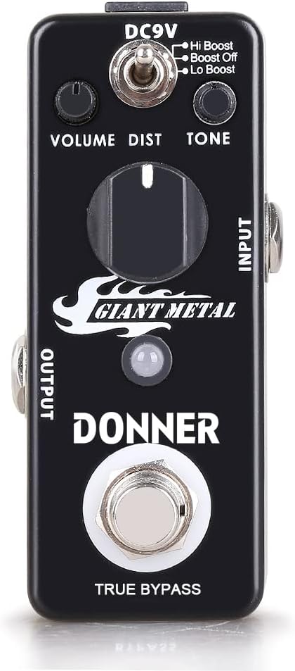 Donner 39 Inch Left-Handed Electric Guitar-Giant Metal Distortion Pedal