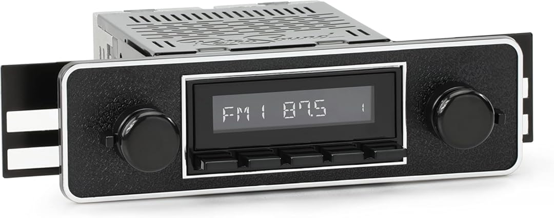 RetroRadio Compatible with 1995-02 Volkswagen Cabrio with DIN Kit Features Include Bluetooth, USB, AM/FM HB-M2-502-40-90VW3