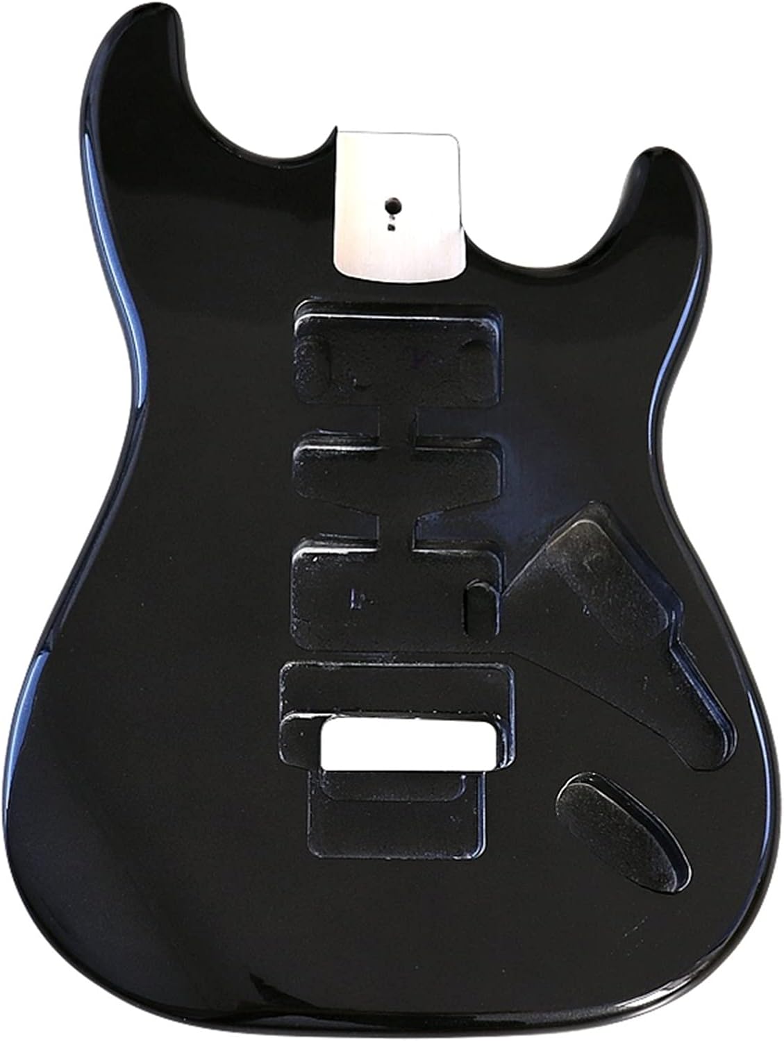 TSTS Guitar Body Black DIY Guitar Parts Poplar Wood Guitar Body Electric Guitar Barrel Guitar DIY Accessory