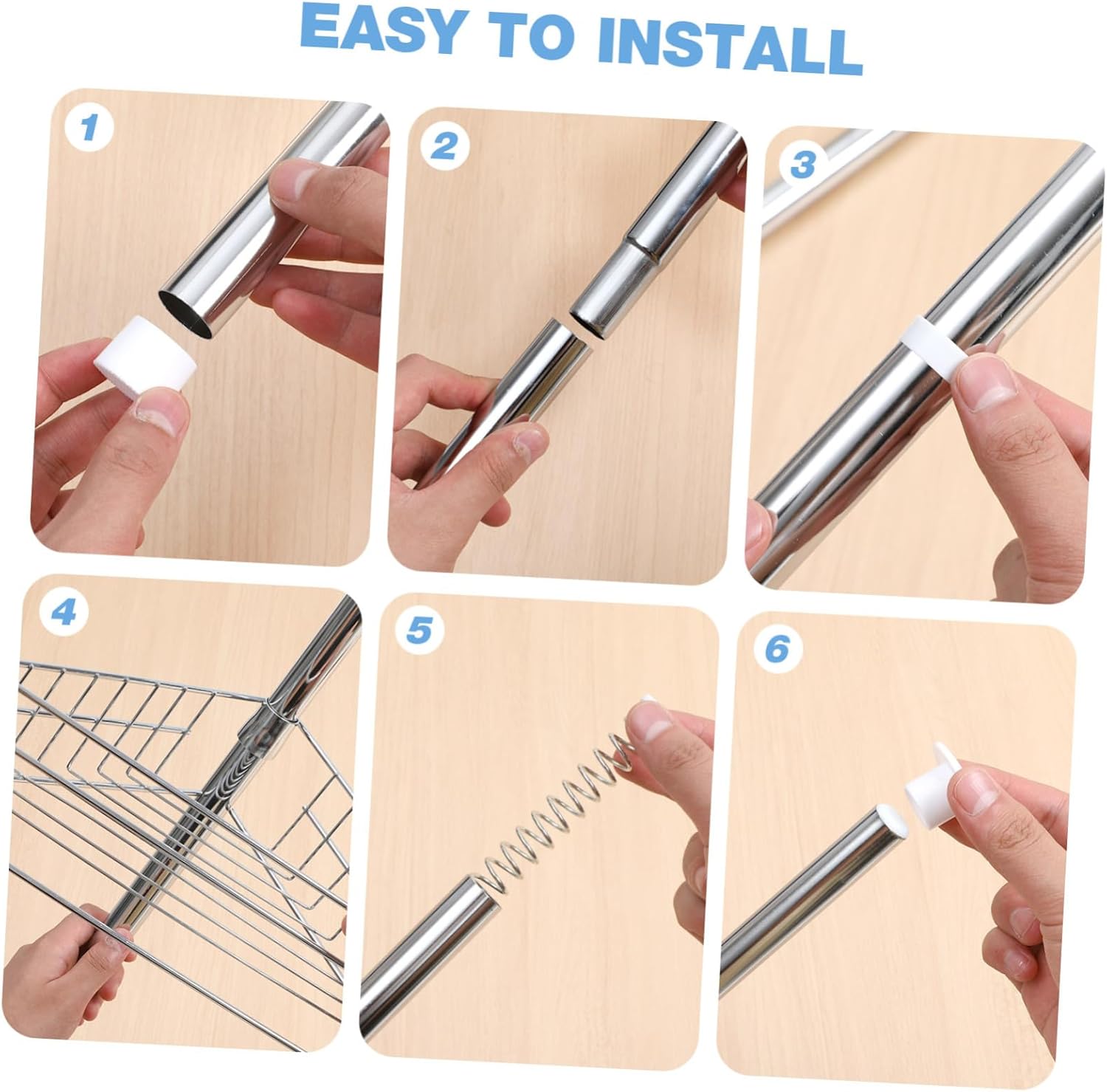 4tier Corner Shelf Rack Telescopic Shower Storage Organizer Wall Mount Bath Organizer