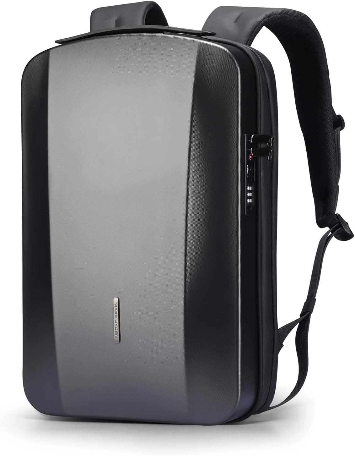 MARK RYDEN Laptop Backpack for Men, Hard Shell Anti-Theft Backpack with TSA Approved Lock and USB Charging Port, Business Backpack for Working, Commuting