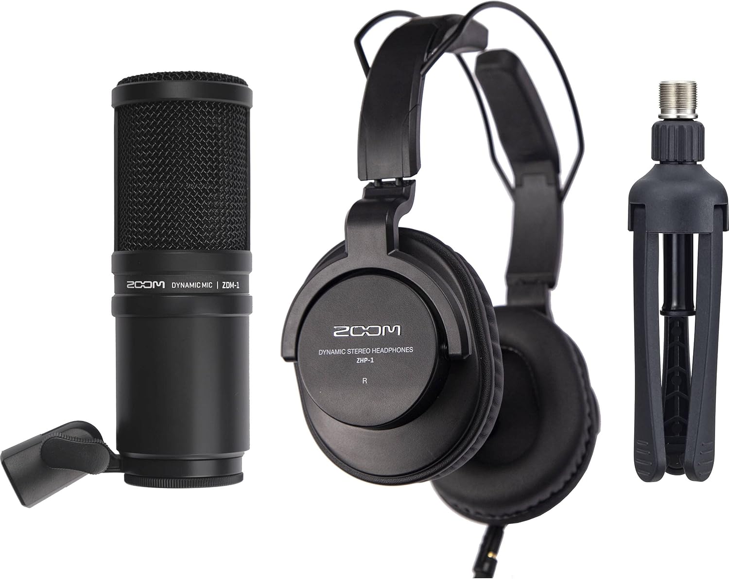 Rode RODECaster Pro II Audio Production Studio Bundle with 3x Zoom ZDM-1 Podcast Mic Packs, 32GB microSD Card and StreamEye Polishing Cloth