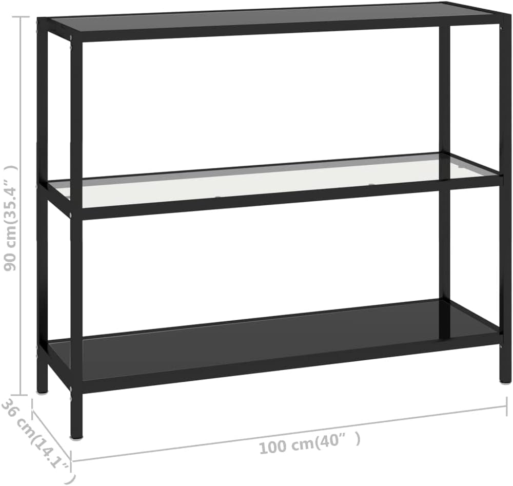 Shelf Transparent and Black 39.4