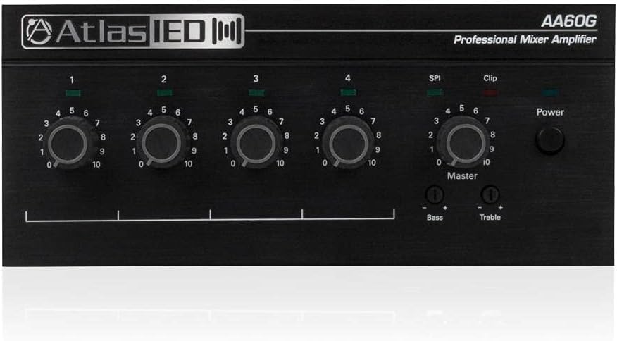 Atlas Sound 60W 4 Input Mixer Amplifier