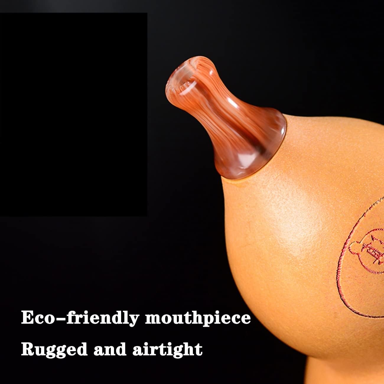 Hulusi Practice Instrument C Key B Flat Beginner Hulusi Children's Student Cucurbit Flute National Wind Instrument Flute Soft Sound and Durable (Color : BrownB, Size : F-Key)