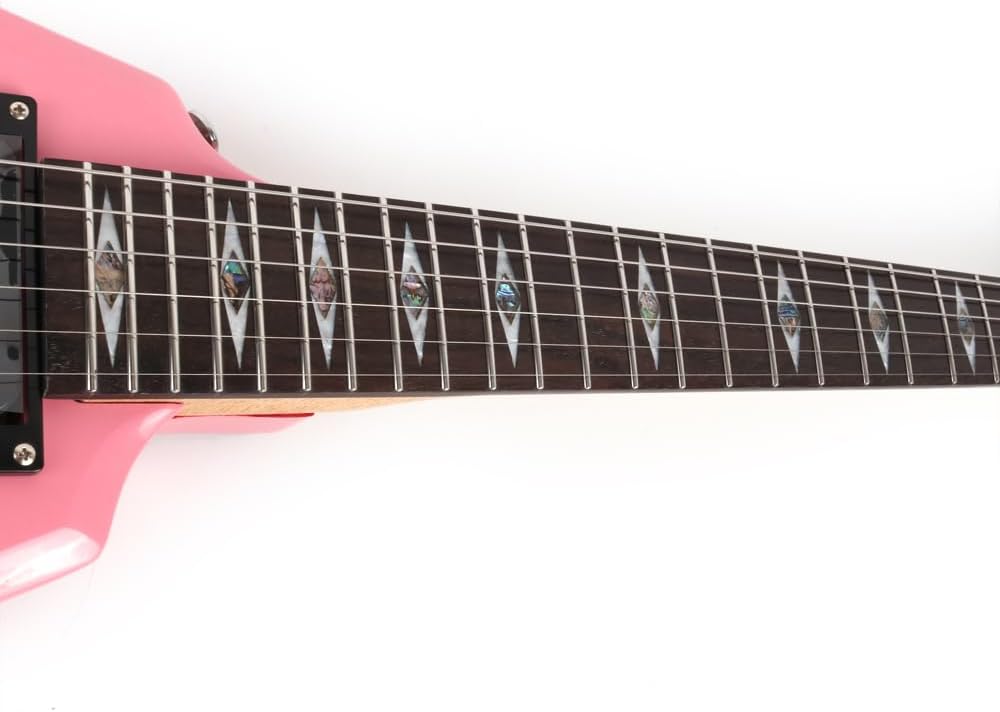 Fojill FHM-602 Solid Body Full Size Canadian Maple Neck Genuine Rosewood Fretboard Fingerboard Mahoghany Body Electric Guitar(FHM-601PK)