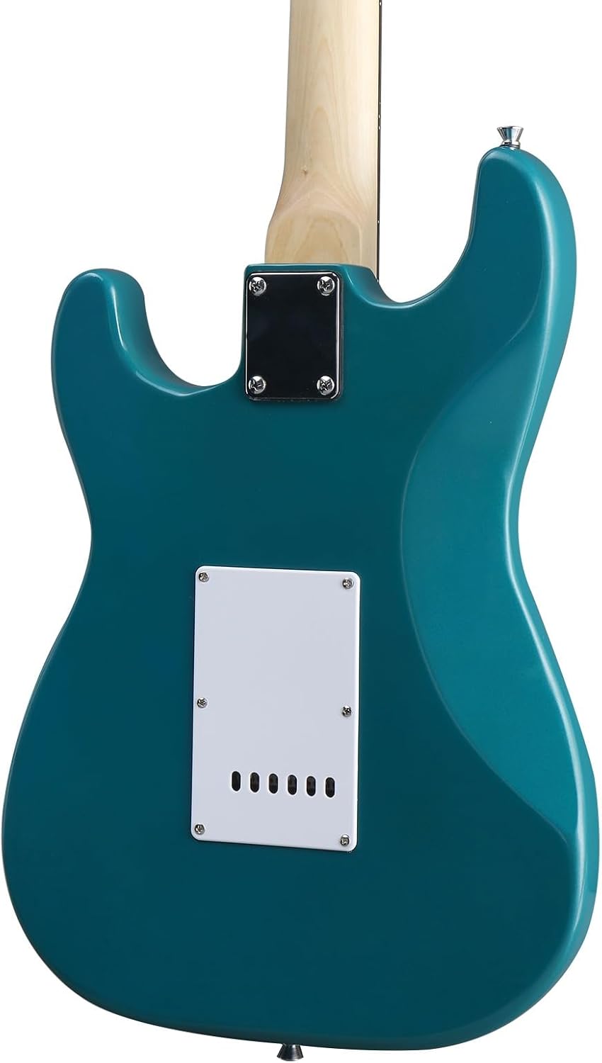 KST Complete Electric Guitar Starter Kit, Lake Blue H-S-S Pickups with 5W Amp, Bag, Strap, Strings - Right Handed for Beginners