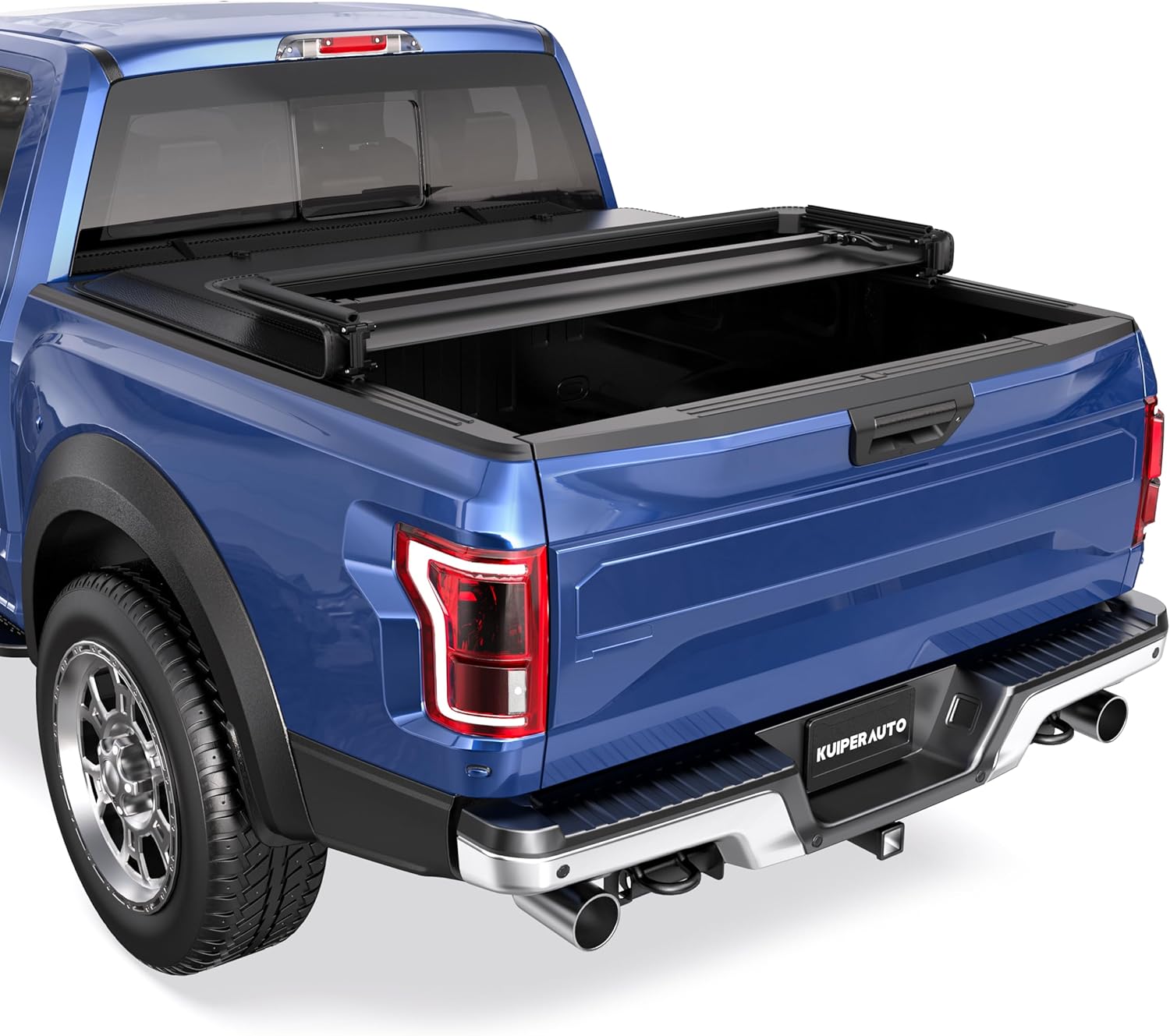 6.8FT Tri 3-Folding Soft Truck Bed Tonneau Cover Compatible with Ford F250/ F350/ F450 Super Duty 1999-2026 Truck Bed Cover