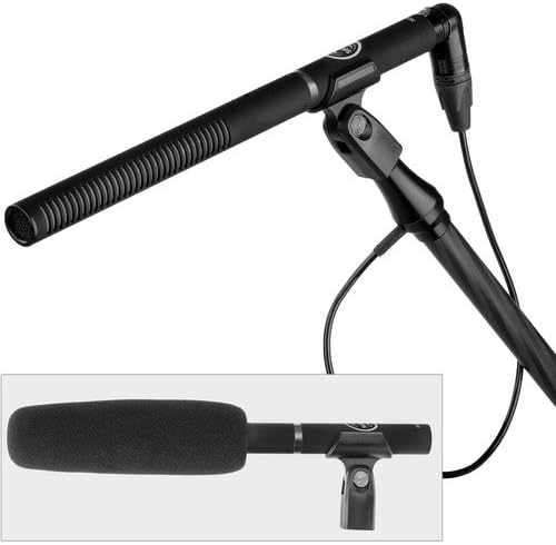 Senal MC24-EL Battery or Phantom Powered Professional Condenser Shotgun Microphone -