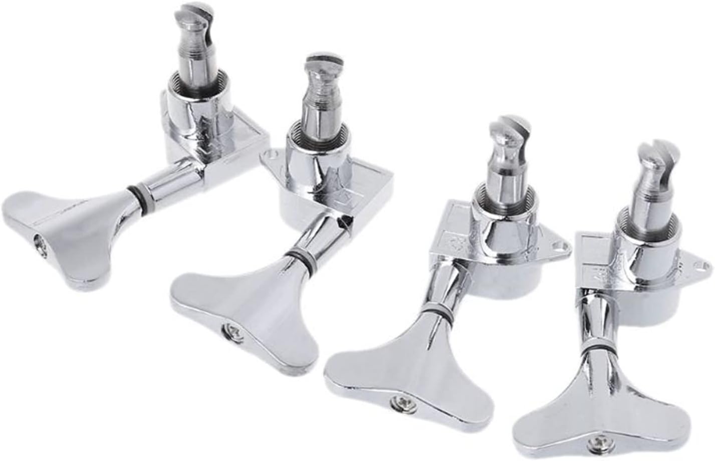 Guitar String Tuning Peg 4 String Bass Chrome Guitar Tuners Tuning Pegs Machine Heads 2R 2L