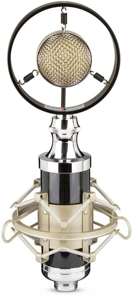 Condenser Microphone Mobile Phone Computer Recording Vintage Handheld Microphone System, Black