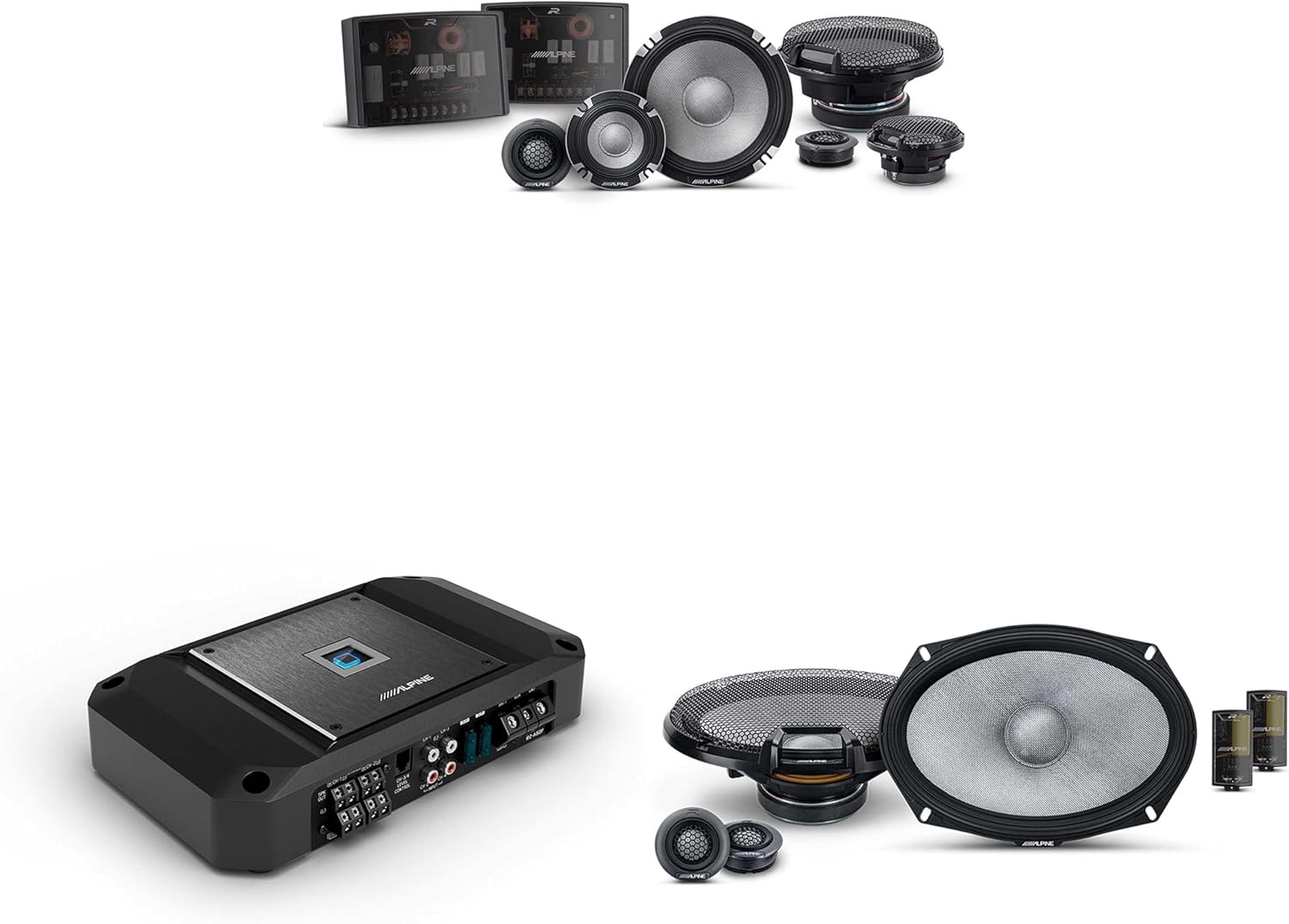 Alpine R2 4 Channel Amp & R2-S653 3 Way 6.5
