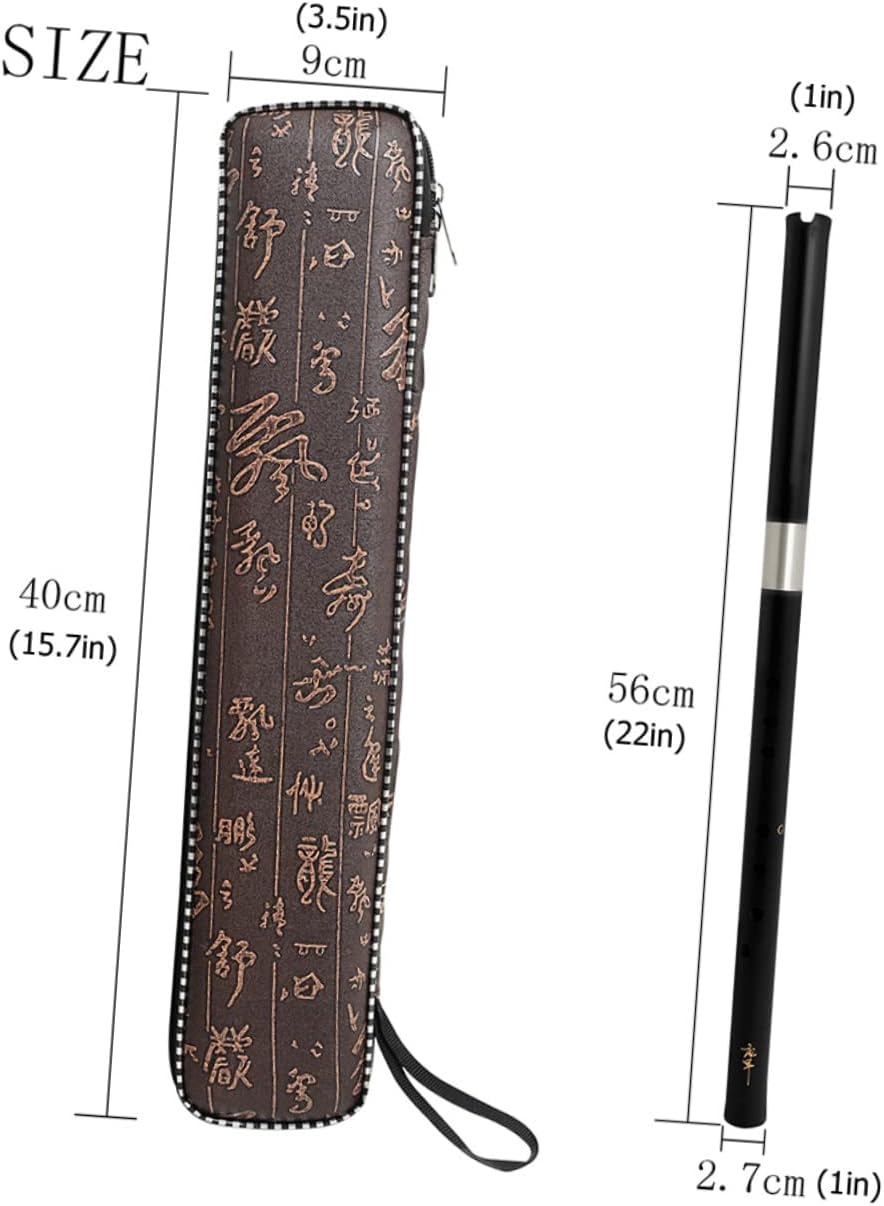 Two-section Flute Wind Flute Chinese Bamboo Wood 8 Hole Traditional Chinese Instrument Wood for Beginners Japanese