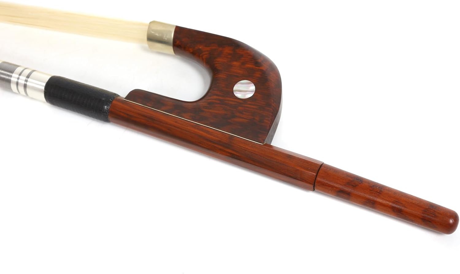Double Bass German bow 3/4 Snake wood Nice inlay Natural Mongolia Horsehair Well Balance Handmade