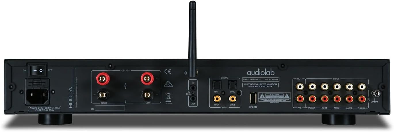 Audiolab 6000A 100-watt Stereo Integrated Amp/Bluetooth DAC - Black