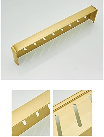 Shower Shelves Bathroom Shelf Bath Shower, Bathroom Corner Shelf Wall Mounted Kitchen Storage Holder Bathing Accessories (Color : Shelf with Hook 40cm)