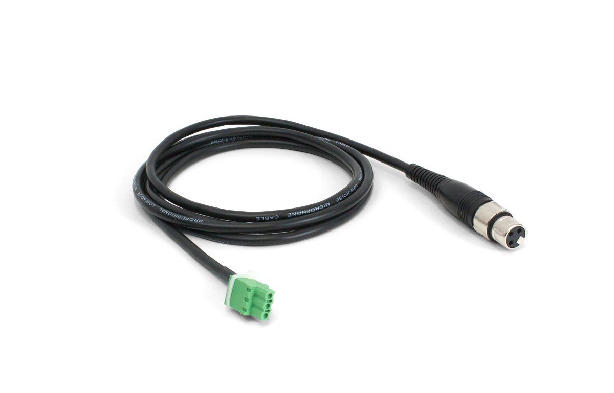 Williams Sound WCA 051 XLR-female to 3-pin Phoenix-male Cable For Use with IC-2 Interpreter Control Console Output to TX90 Transmitter Input, XLR Female 3-pin Phoenix Male Connector