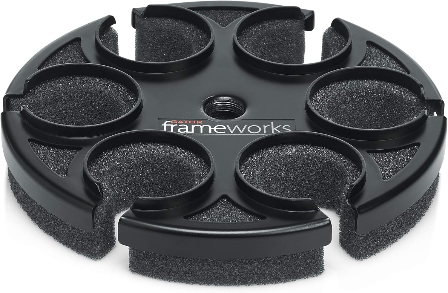 Gator Frameworks Microphone Stand Adapter Bundle for Wired and Wireless Mics (6-Tray + 7-Slot Holder)