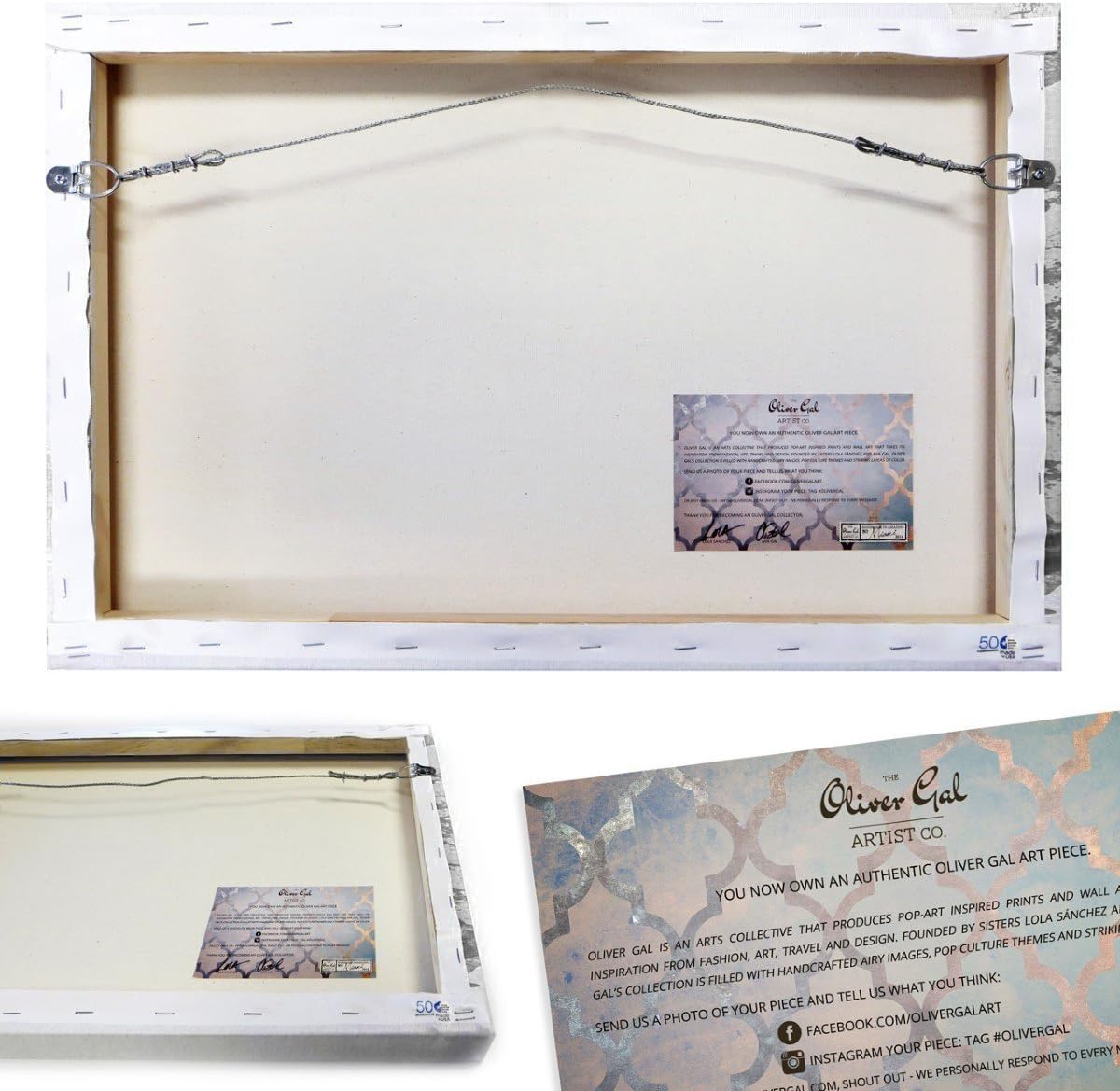 The Oliver Gal Artist Co. Fashion and Glam Wall Art Canvas Prints 'Navy Balloons and Silver Stars'