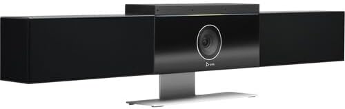Poly Studio 4K USB Video Conference System (842D4AA#ABA) Microphone, Speaker Bar for Conference Rooms Bundle Including: Type-C to Type-A Cable, Surge Protector, Cable Straps, TV Cleaning Kit, Cloth