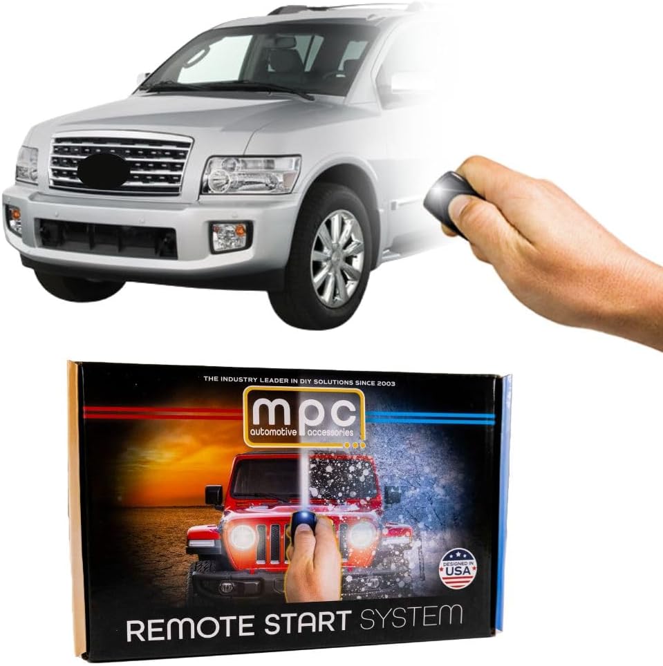 MPC Factory Remote Activated Remote Start Kit Compatible with 2008-2010 Infiniti QX56 - with T-Harness - Intelli-Key
