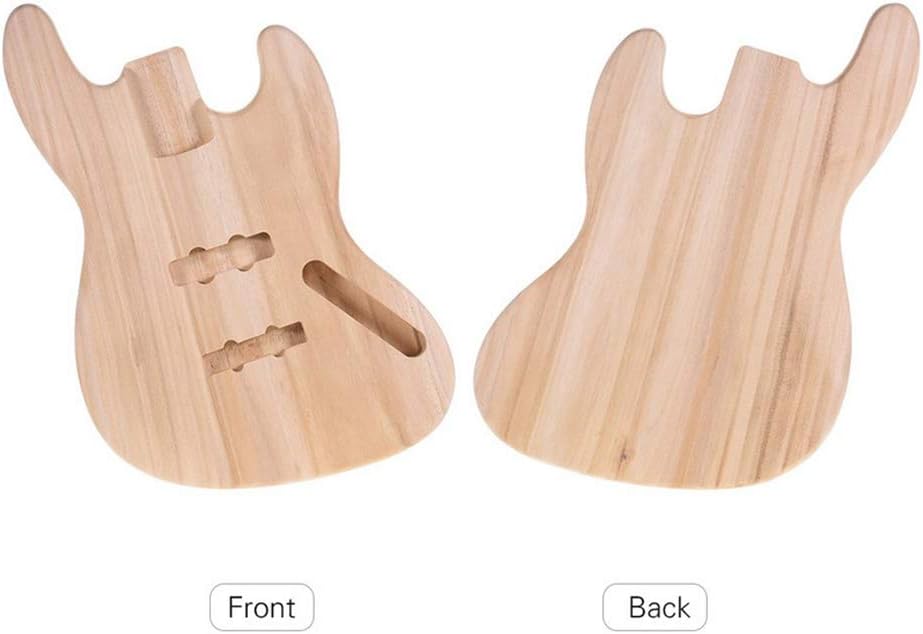 Unfinished Guitar Body, Electric Bass Guitar Body, Unfinished DIY Project Guitar Body Replacement for Guitars DIY Parts