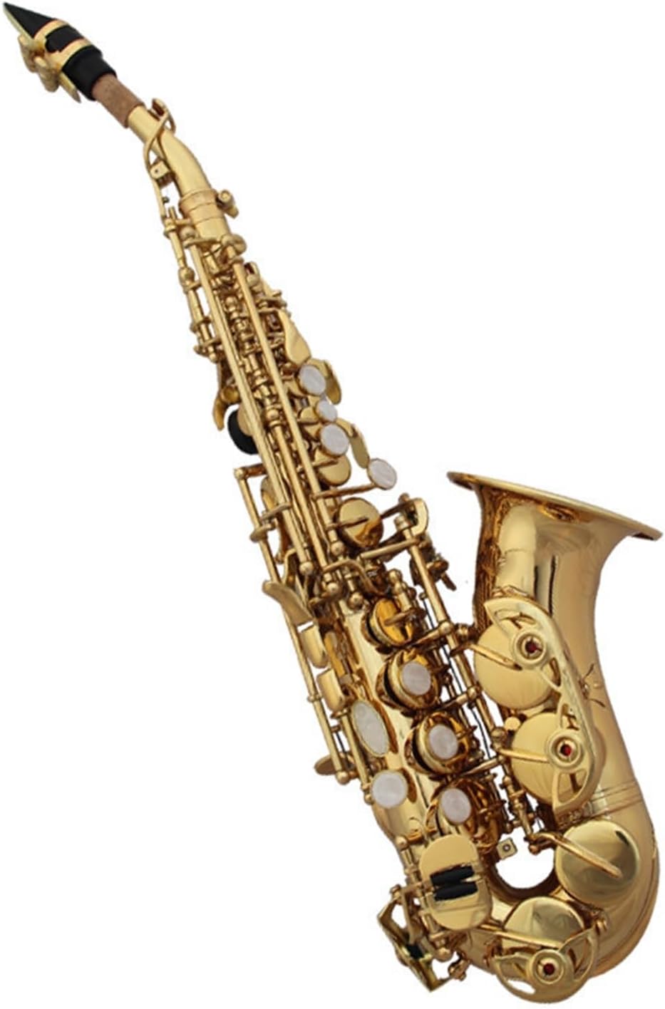 B Flat Bent Pipe Tenor Saxophone Gold Adult Bent Pipe Small Saxophone Wind Instrument