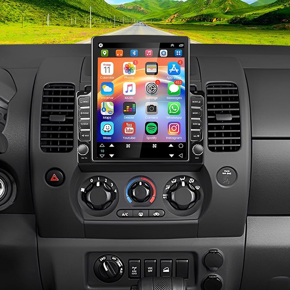 Double Din Car Stereo Radio for Nissan Xterra 2000-2008 Android 15 9.7 inch Touch Screen Head Unit Car Stereo w/Wireless Carplay Android Auto Support GPS Bluetooth WiFi FM RDS DSP Backup Camera