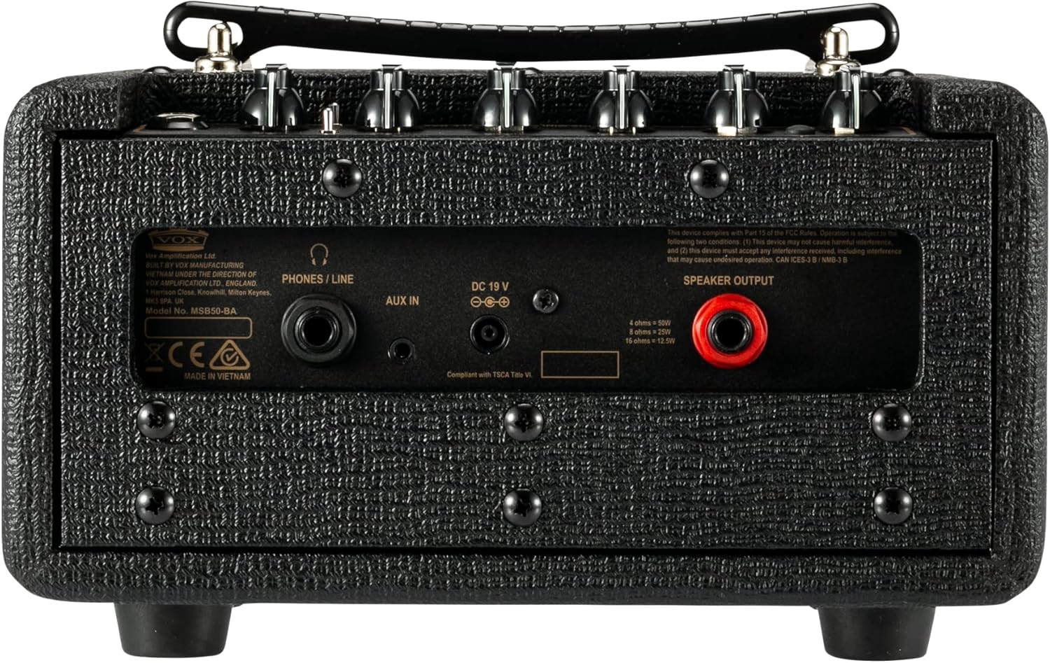Vox Mini Superbeetle Bass 1x8 inch 50-watt Mini-Stack Bass Guitar Amplifier w/ 1 Channel, Fuzz and Headphone/Line Output