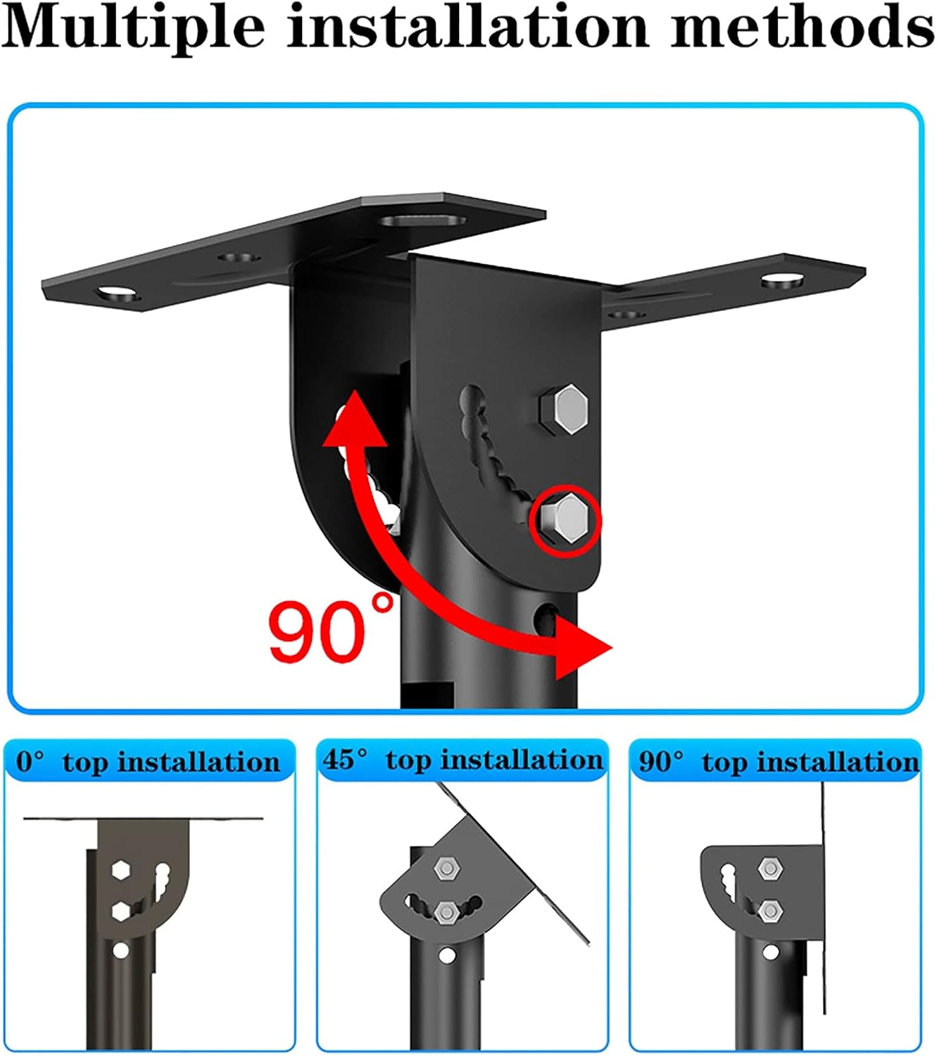 tv Wall Mount' TV Stand,tv Wall Mount Ceiling TV Mount, 360° Swivel and Tilt Ceiling TV Bracket, Fit Most 32-55 Inch LCD Flat Screen and Curved TVs (Size : 2m) Wall Mount tv Bracke