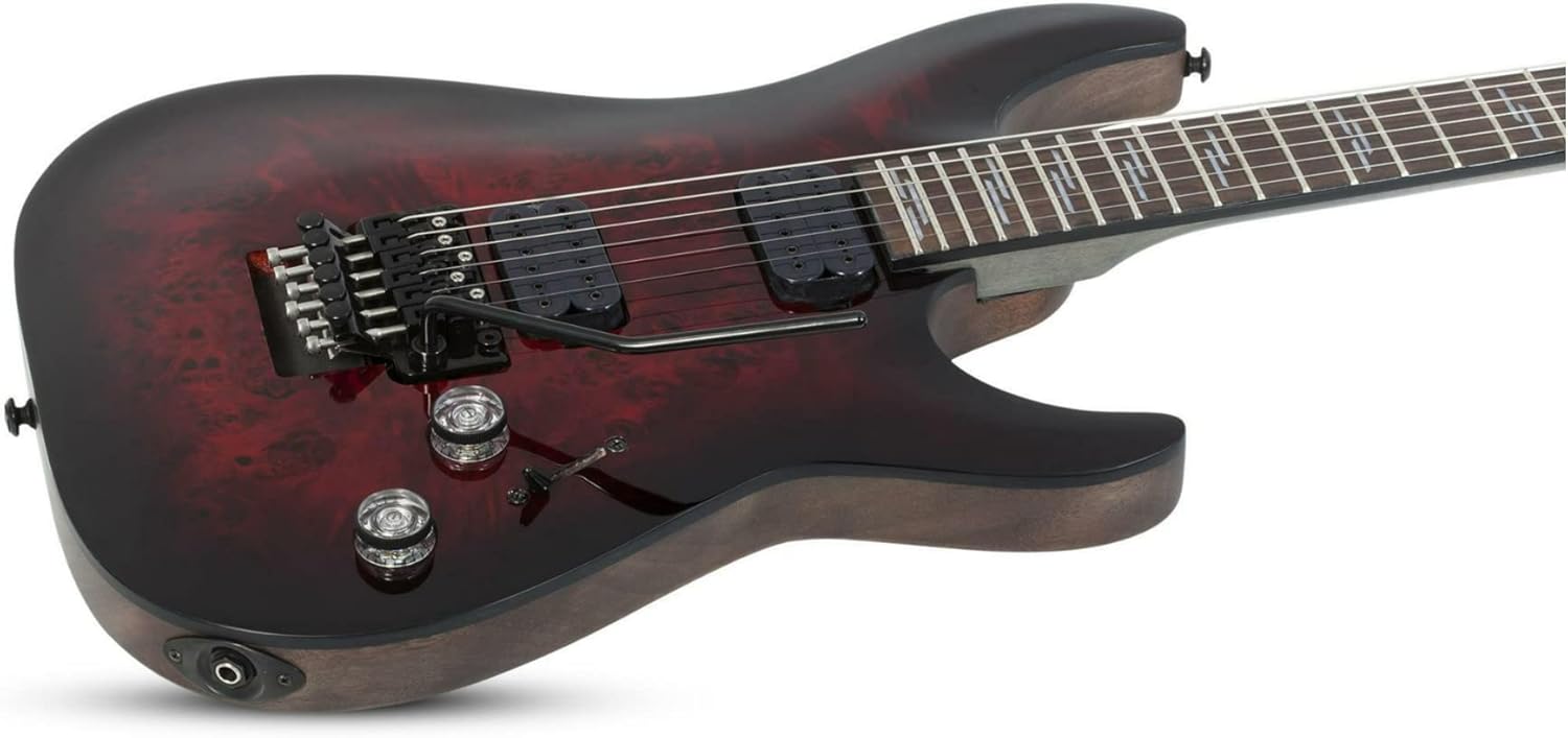 Schecter Omen Elite-6 FR Electric Guitar - Black Cherry Burst