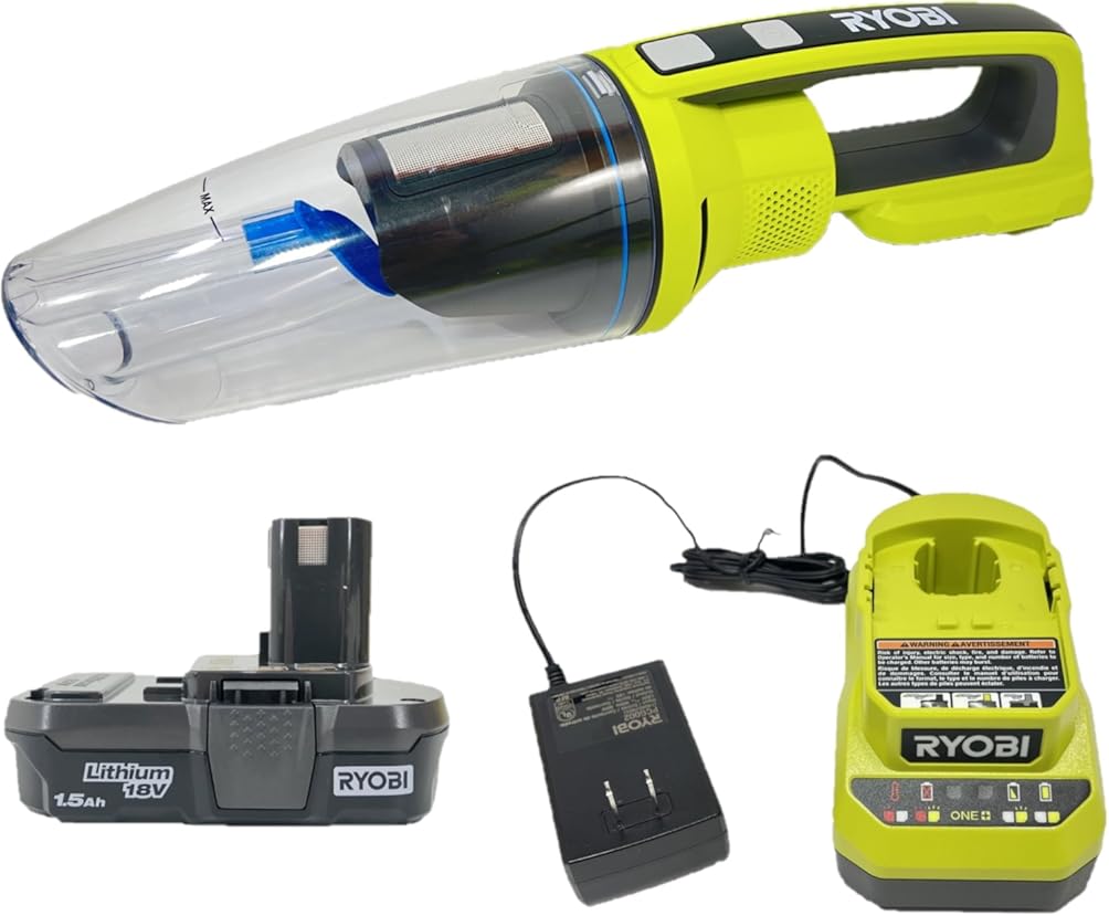 RYOBI ONE+ 18V PCL702 Cordless Wet/Dry Hand Vacuum Kit with Battery and Charger (Bulk Packaged)