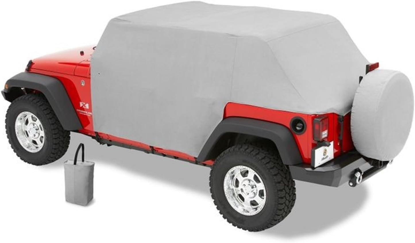 Bestop 8104109 Charcoal All Weather Trail Cover for 2007-2018 Wrangler Unlimited, Charcoal/Gray