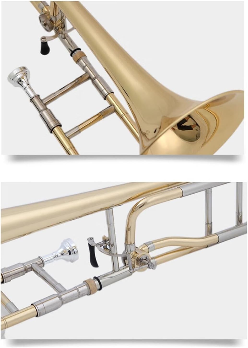 Tenor Trombone Professional Instrument Gold Lacquer B Flat