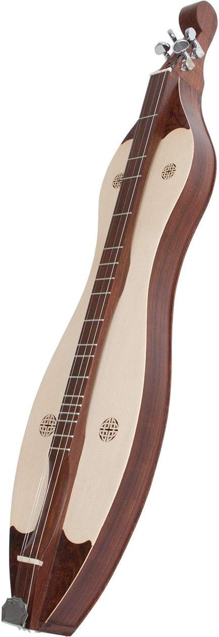 Roosebeck Grace Mountain Package includes: Dulcimer 4-string Vaulted Knotwork + Snark Clip-On Chromatic Tuner
