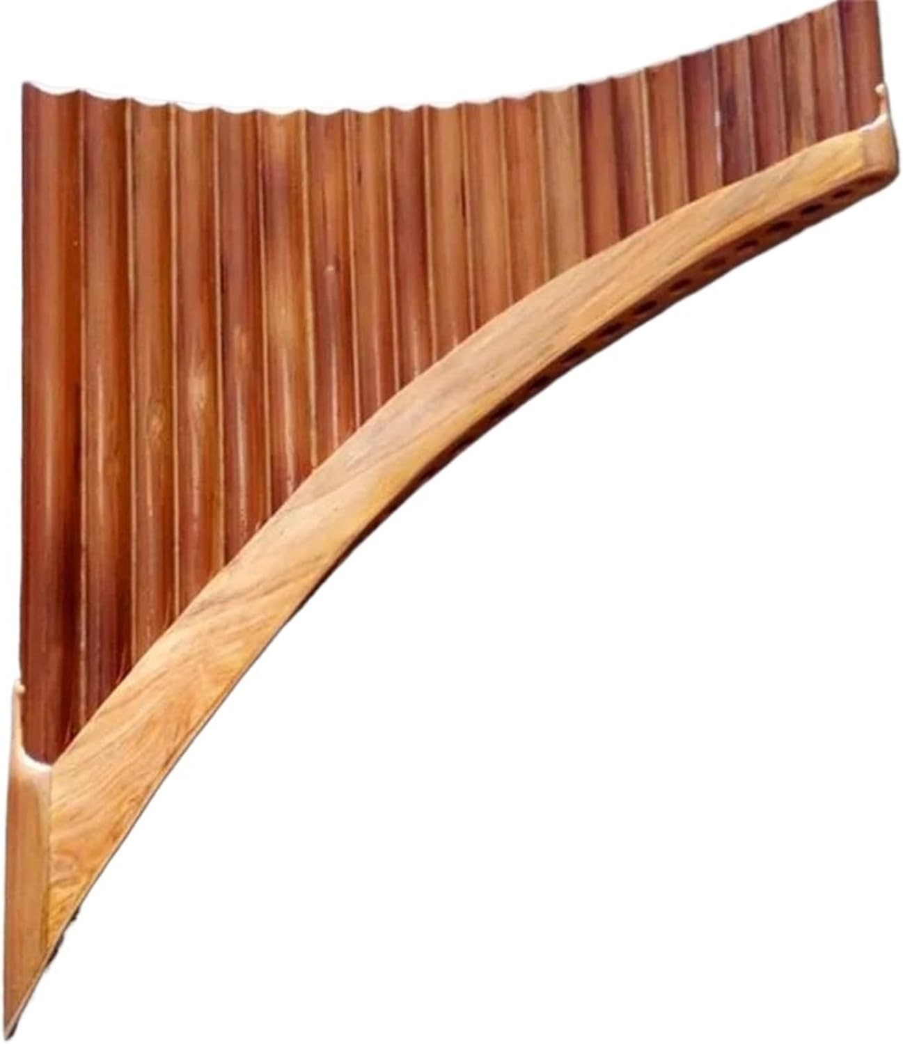 pan flute for beginners 22 Pipes Professional Right/Left Pan Flute Handmade Panflute Panpipes Woodwind Musical Instrument C/G Key (Color : Left Hand C key)