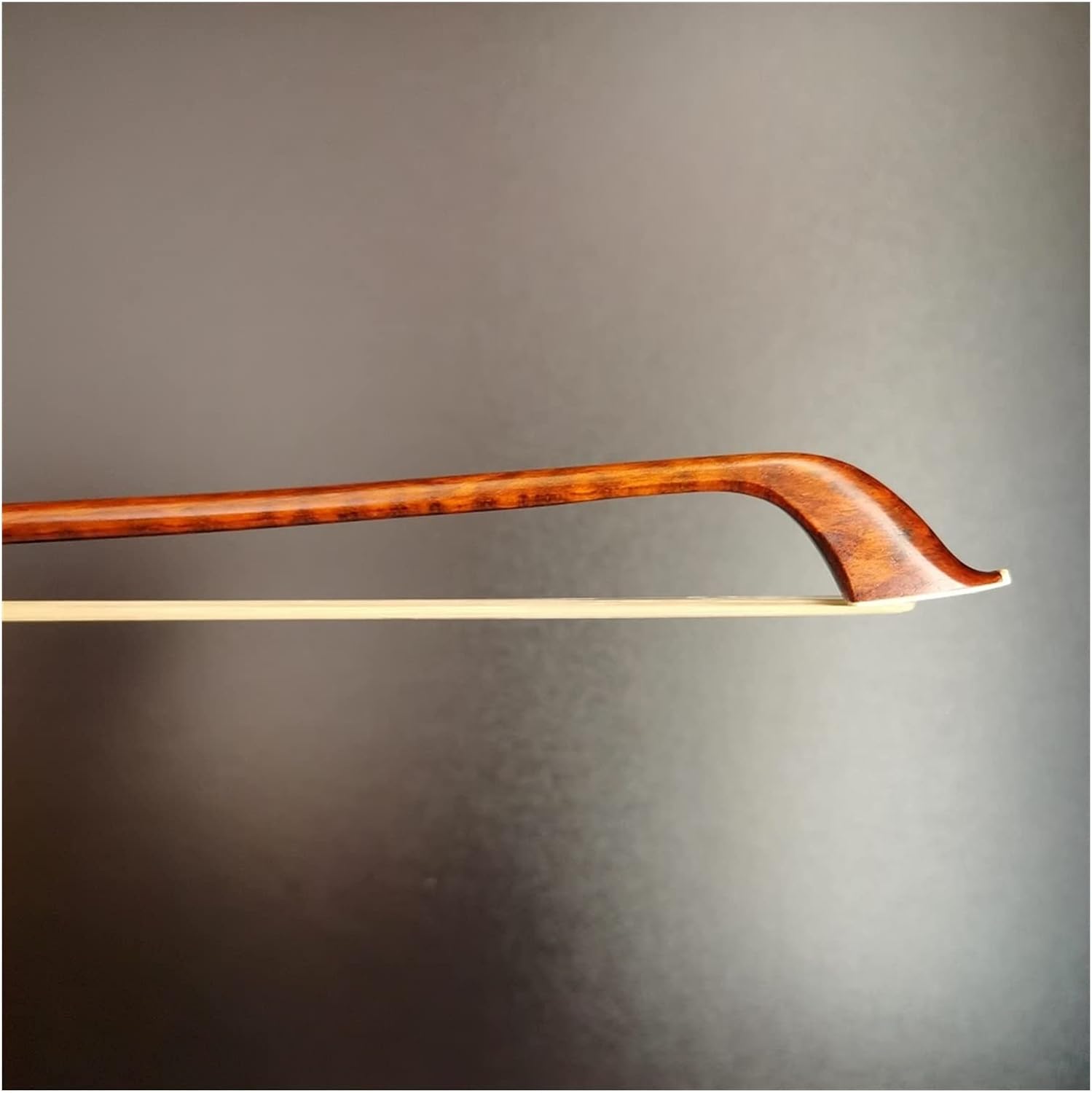 TSTS Bass Bow Snakewood Stick Ebony Blank Frog Baroque Style Nickel Silver Parts Full Size Violin Bow (Color : 4/4)