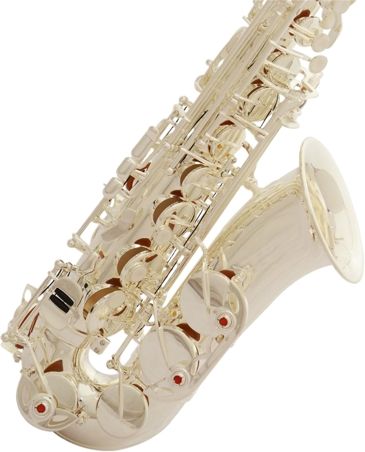 Saxophone for Beginners Performance Instrument Professional E Flat Alto Silver-Plated Saxophone Woodwind Adult Beginner Instrument