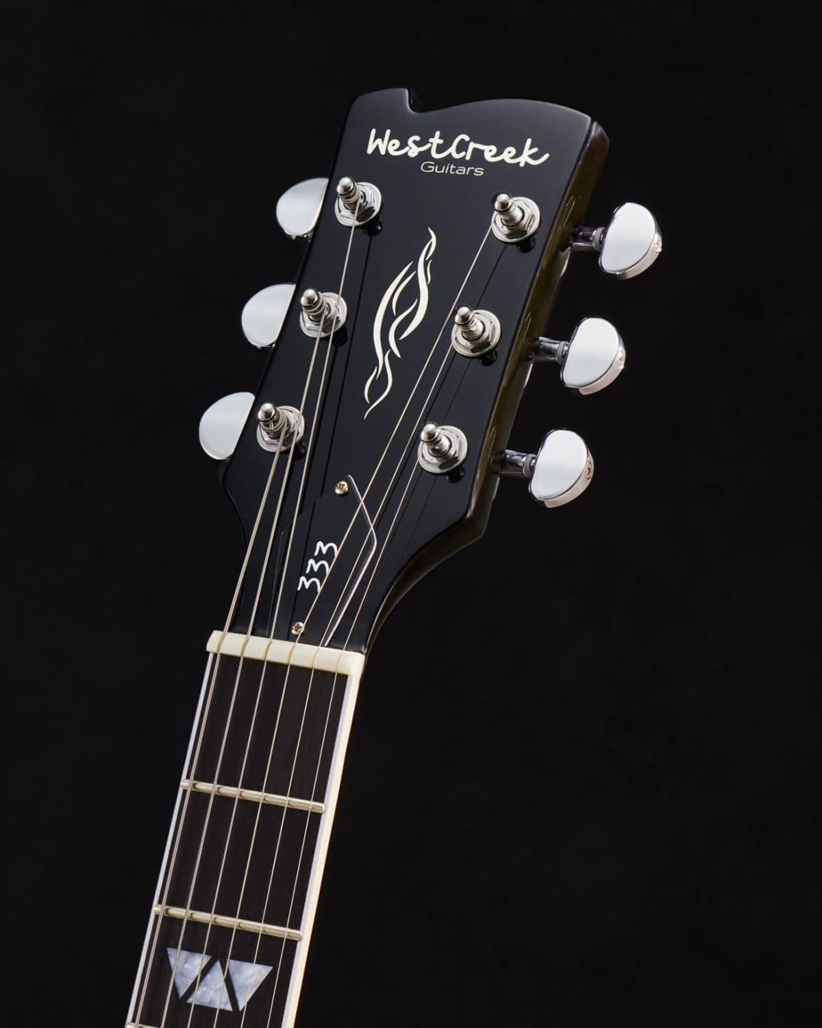 WestCreek 333 Electric Guitar with 6 String, Semi Hollow Body Jazz Electric Guitar, Humbucker Pickups, Rosewood Fretboard, Rounded End Jumbo Frets, Full size