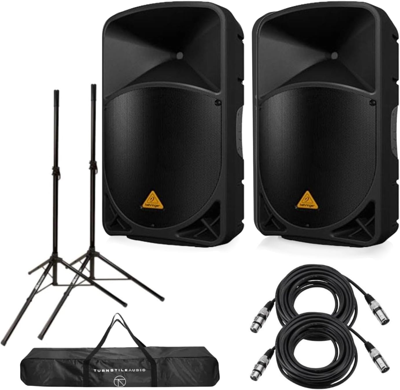 Behringer 2 Pack EUROLIVE B115D Active 1000-Watt 2-Way 15