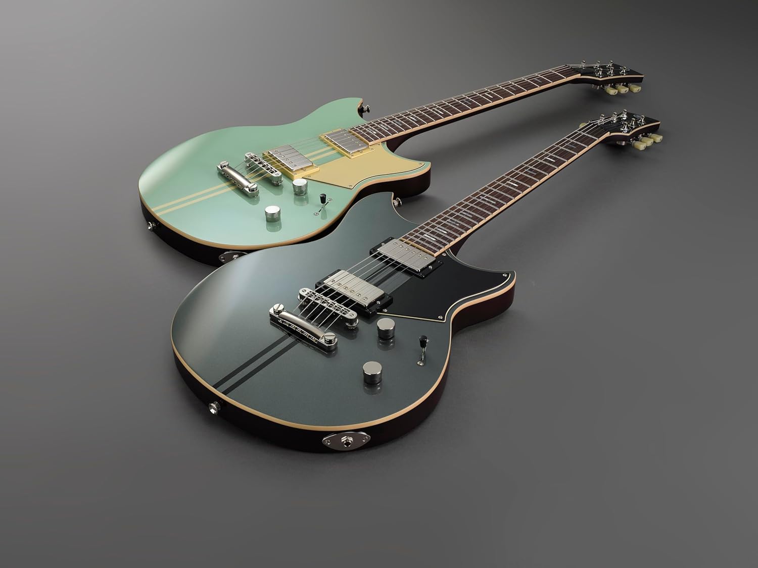 Yamaha Revstar Standard RSS20 MGR Electric Guitar with Gig Bag, Mist Green