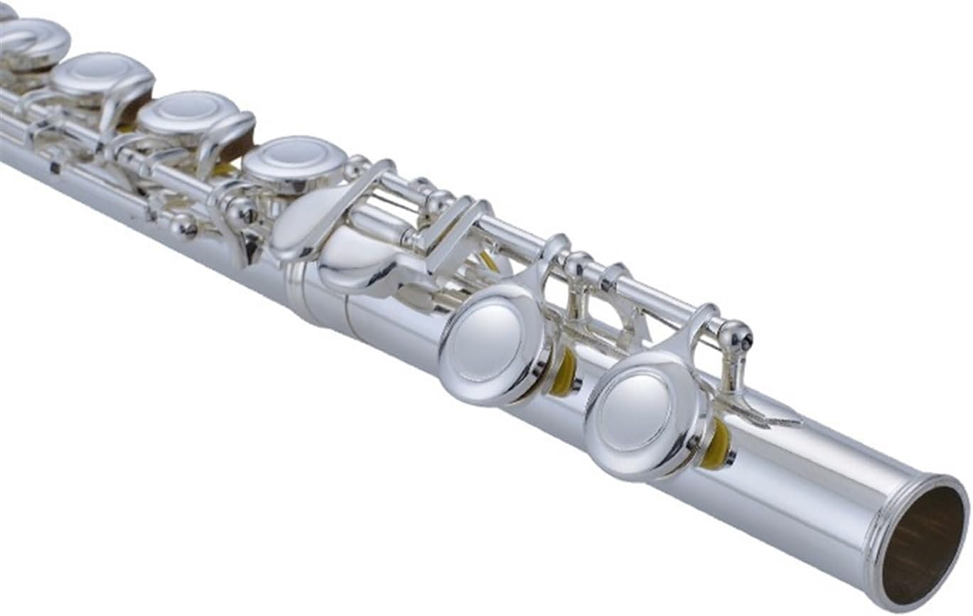 Flute Flute Wind Instrument Nickel-Silver Alloy White Copper Button E Key Split C Tone Silver-Plated 16 Closed Holes Flutes Musical Instruments