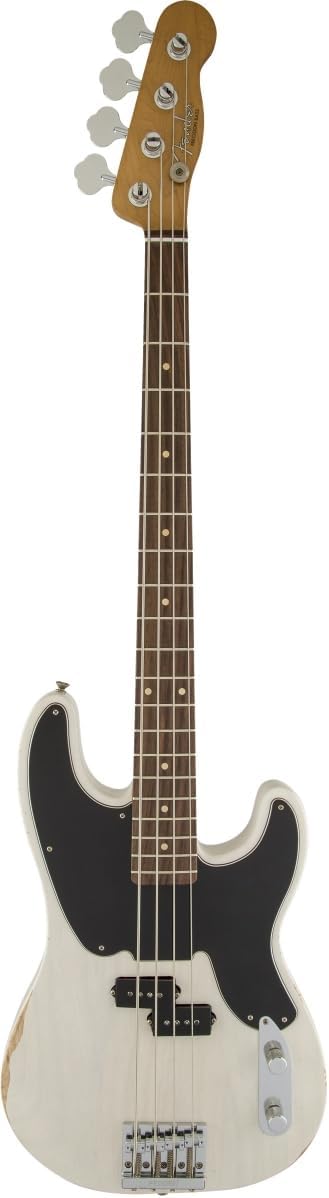 Fender 138410701 Mike Dirnt Roadworn Precision Bass, RW, White Blonde