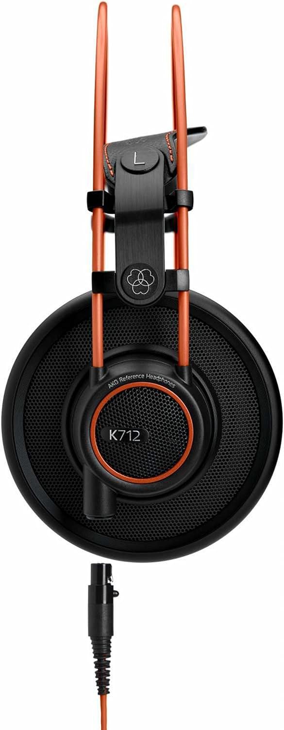 AKG Pro Audio K712 PRO, Wired, Over-Ear, Open Back, Reference Studio Headphones, Flat Wire Voice Coil, Black