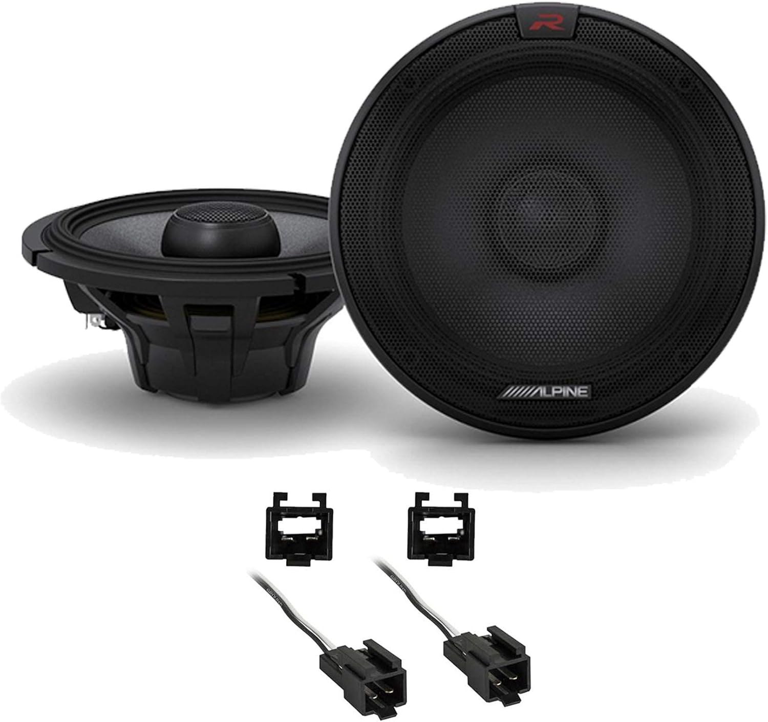 Alpine Metra 72-6512 Speaker Harness Connector for Chrysler Vehicles 90-07withCherokee Bundle with Pair R-S65.2 300 Watt 6.5