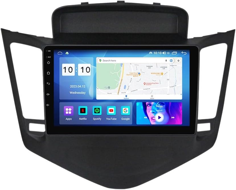 Android Car Stereo for Chevrolet Cruze 2009-2014,9 inch IPS Touchscreen with Upgrade Wireless CarPlay & Android Auto,WiFi/GPS,Support SWC and Subwoofer,8-Core 8G+256G
